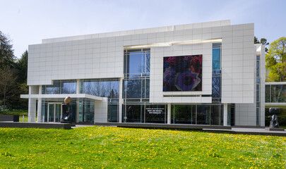 Museum Frieder Burda on Lichtentaler Allee in Baden Baden. Baden Wuerttemberg, Germany, Europe - obrazy, fototapety, plakaty