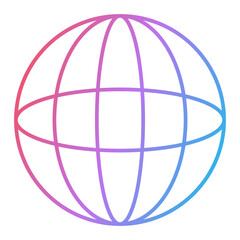 Global Network Icon Design