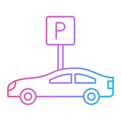 Car Park Icon Design