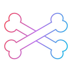 Cross Bone Icon Design