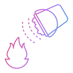 Fire Bucket Icon Design