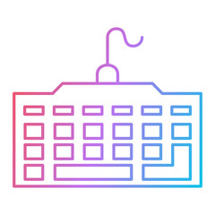 Gaming Keyboard Icon Design