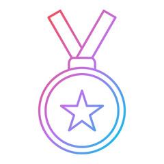 Fototapeta premium Medal Icon Design