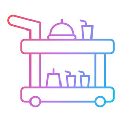 Food Trolley Icon Design