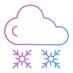 Snowfall Icon Design