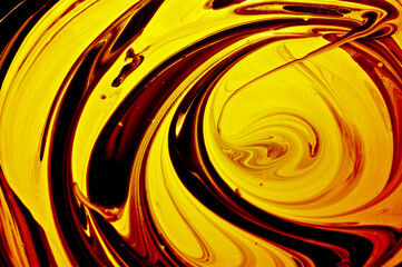 Golden background of smooth lines.