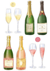 bottle and glass of wine