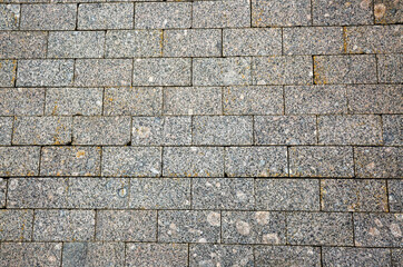 Paving stones made of natural stone.