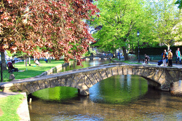 Fototapeta premium Bourton on the Water Cotswolds England UK