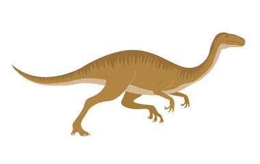 Ancient pangolin. Herbivorous dinosaur of the Jurassic period. Prehistoric animal and paleontology. Vector cartoon illustration isolated on a white background