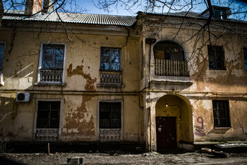 old abandoned building
