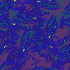 Fototapeta na wymiar UFO camouflage of various shades of blue, violet and yellow colors