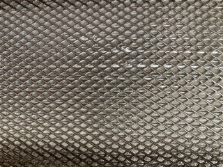 fine metallic grid in diamond shape