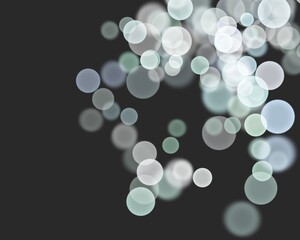 Bokeh image with black background