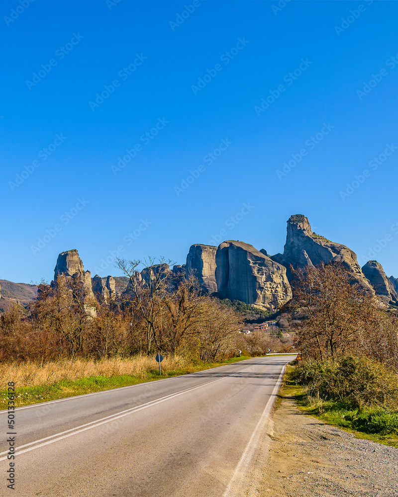 Wall mural meteora monasteries, tesalia, greece