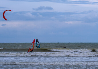 wind surfers