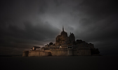 mont saint michel in normandy in france
