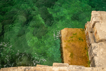 waterfall in the mountains