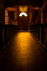Church of Barfleur in french Normandy.
