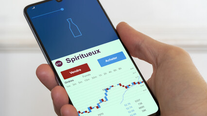 Investir dans un ETF vins et spiritueux. Diversifier son investissement s'exposer à un fonds thématique etf alcool. Acheter un fonds liqueurs. Texte en français.