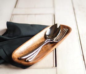 napkin and silverware