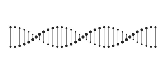 Dna icon on white background