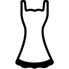 sundress solid line icon