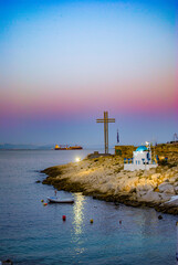 Fototapeta premium Dawn in Piraeus .