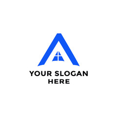 Real state logo design brand identity vector