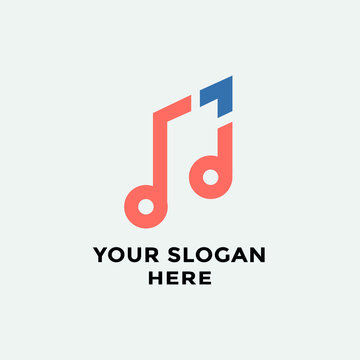 music logo design brand identity vector