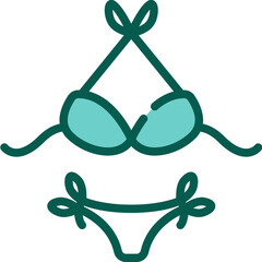 bikini one color icon