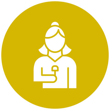 recommend clip art: Vector Design Female Journalist Icon Style
