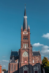 Fototapeta na wymiar Basilica of St. Liduina and Our Lady of the Rosary in Schiedam, The Netherlands
