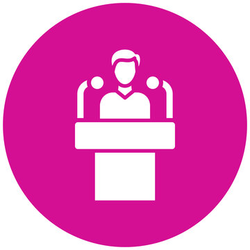 recommend clip art: Vector Design Press Conference Icon Style