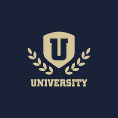 initial letter U university logo