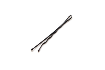 Invisible hairpin on a white background