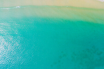 Aerial view sea beach turquoise water nature landscape
