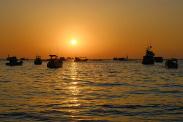 Fototapeta premium the wonderful sunset on phu quoc island