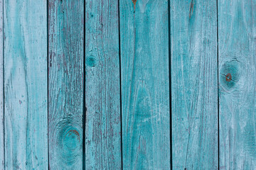 Blue weathered wooden textured wall close up