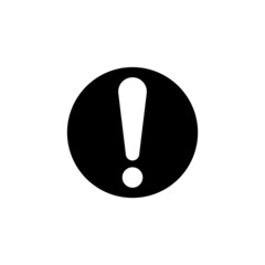 Exclamation mark icon. suitable for warning symbol, notification. line icon style. simple design editable. Design template vector