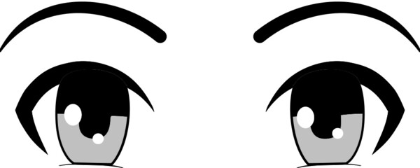 Colorful eyes collection isolated on white, modern design, Cartoon woman eyes and eyebrows with lashes. Isolated vector illustration. Can used for T-shirt print, poster and cards. cartoon anime eyes