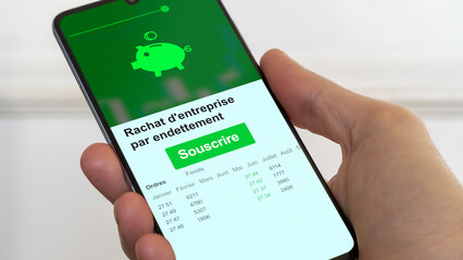 Souscrire à un dispositif rachat d'entreprise par endettement, demander à bénéficier d'un...