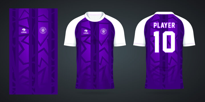 Purple Football Jersey Sport Design Template