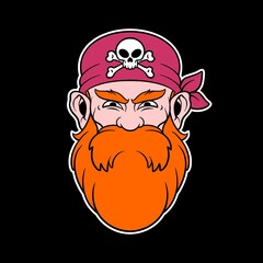 pirate head logo