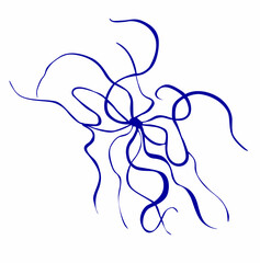 Twisted nerves vector single element.