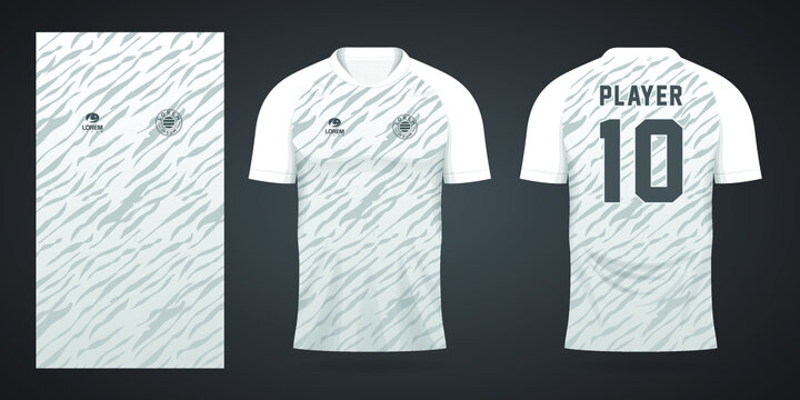 White Football Jersey Sport Design Template