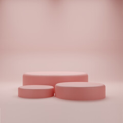 3d pink background
