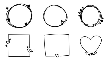 Set circle  isolated on white background. Vector Illustration EPS 10
