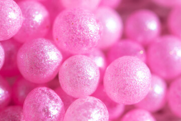 Obraz premium Small sweet pink balloons as a background.