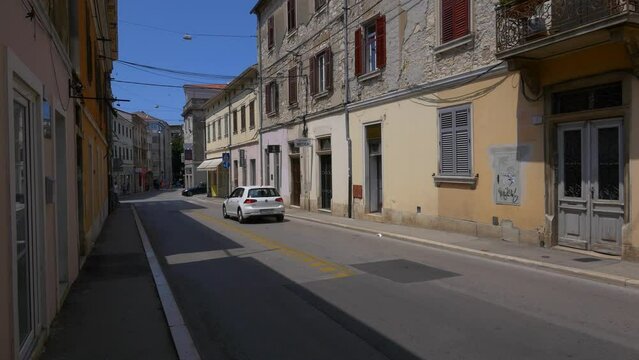 A typical street scene in Pula, Croatia